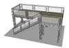 Brand New Custom Double Deck Trade show booths, Various Sizes