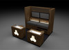 CUSTOM 10' × 10' PORTABLE TRADE SHOW BOOTH — INTEGRATED SHIPPING CRATE, FORKLIFTABLE & FULLY BRANDABLE