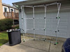 8ft Pop-Up Trade Show Display Frame + Rolling Case-to-Podium + LED Lights
