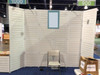 20' Modular Portable Slat Wall Both with 56 Configurable Panels 24"x24" and 3 LED Display Lights
