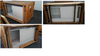 Used Booth for Sale, Slatwall Panels with Storage and Display Cabinets