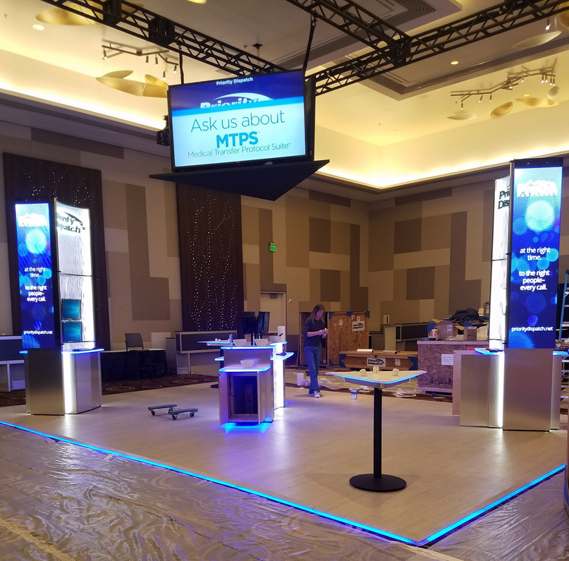 Recently Sold Used Booth! - 20 X 30 or 20 X 20 Software Demo Booth Very Good Condition