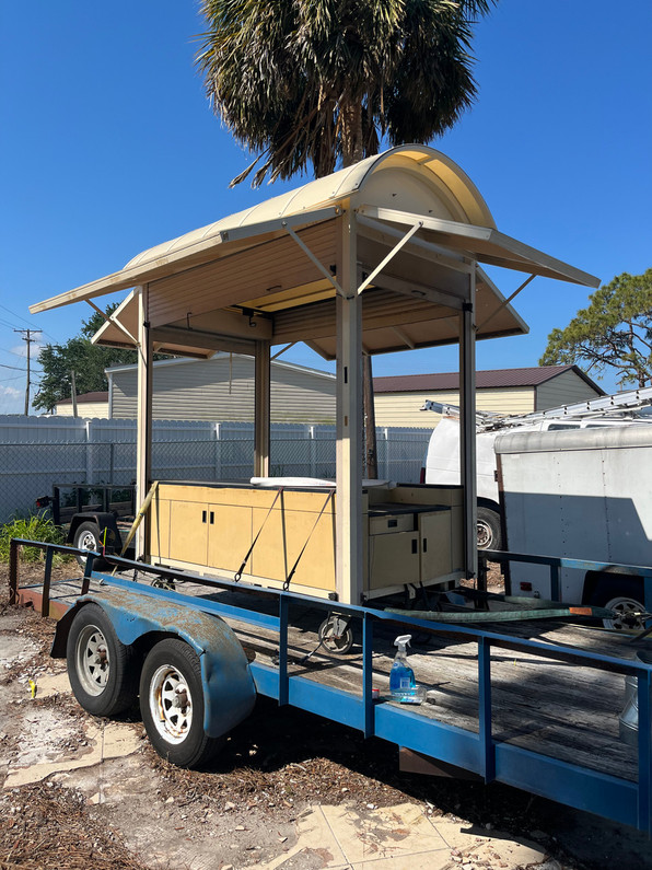 Recently Sold Used Booth! - Roll up door mall kiosks