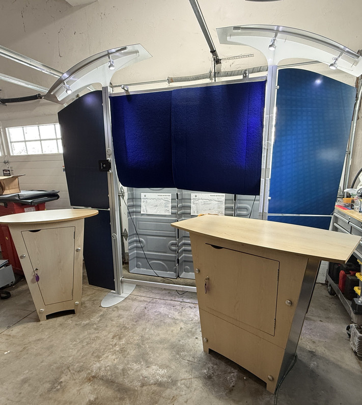Recently Sold Used Booth! - 10x10 Modular Trade Show Exhibit and 2 Nomadic Display Walls