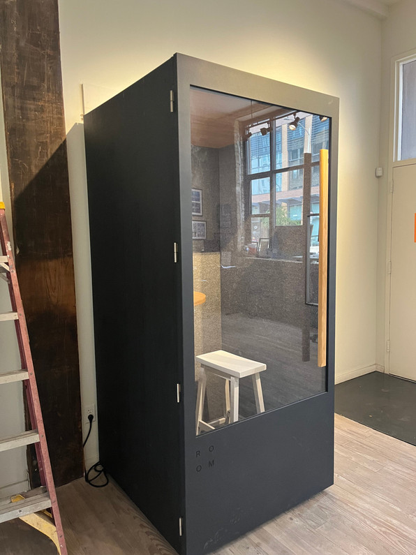 Recently Sold Used Booth! - Black Room Phone Booth in Excellent Condition