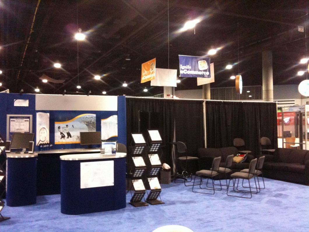 Recently Sold Used Booth! - 20ft or 2-10ft Inline Legend Display Booths & Island, 2ShipCases/ Modern Upgrades