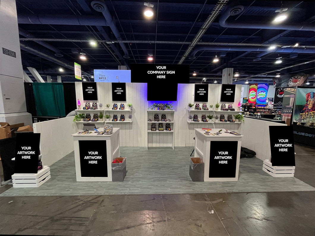 Recently Sold Used Booth! - Versatile, Used, Modular, Wooden Tradeshow Booth – 10x20, 10x10 Corner & In-Line Options