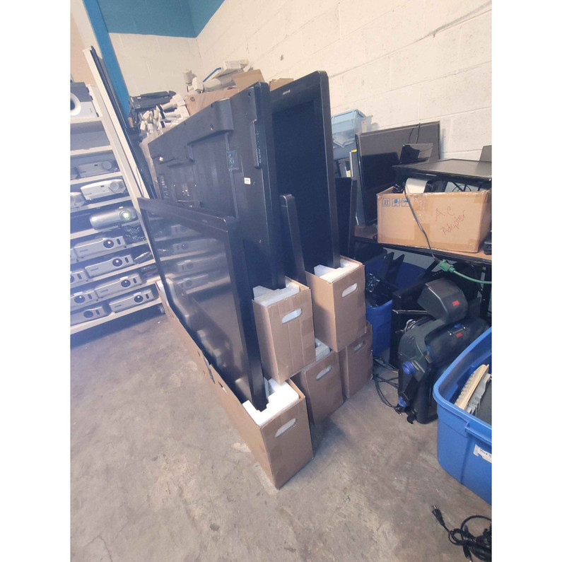 Recently Sold Used Booth! - 70" Touch screen sharp TVS - 200 + Available