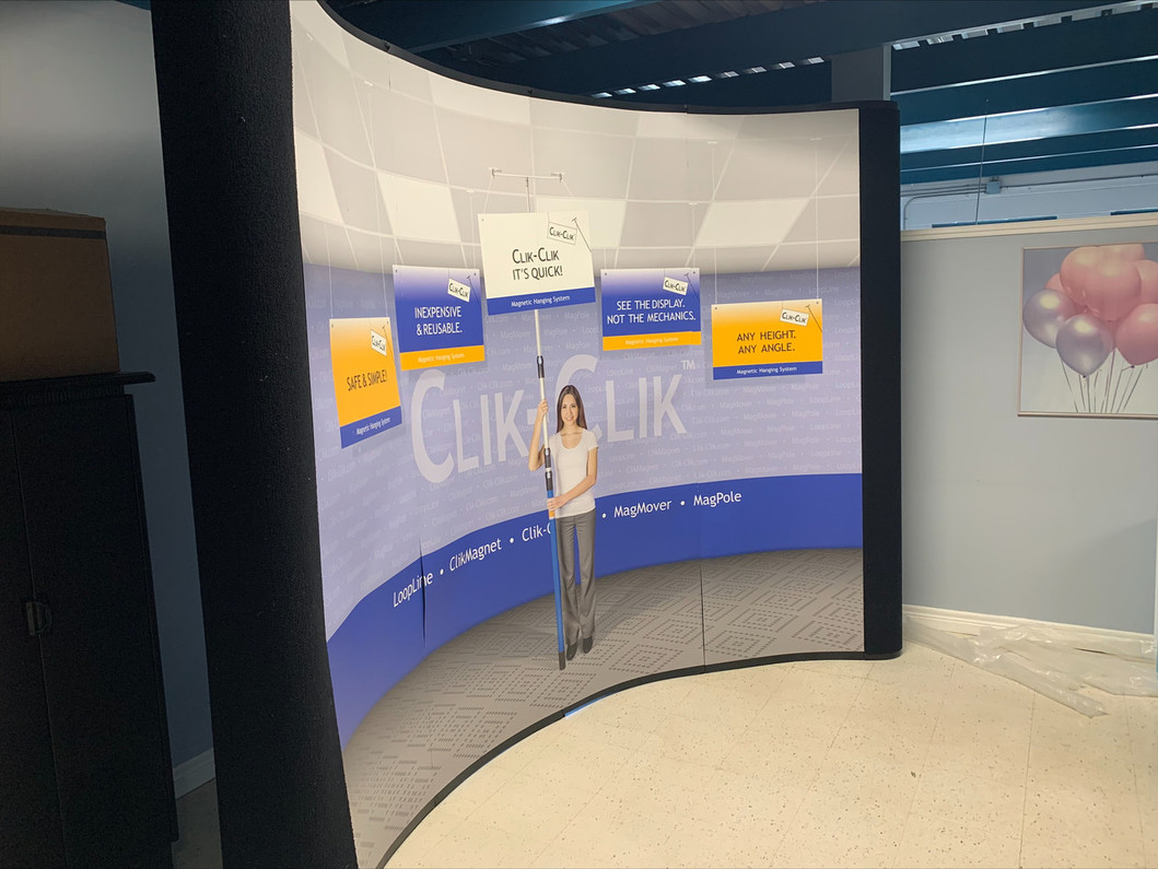 Recently Sold Used Booth! - 10ft Curved Backdrop