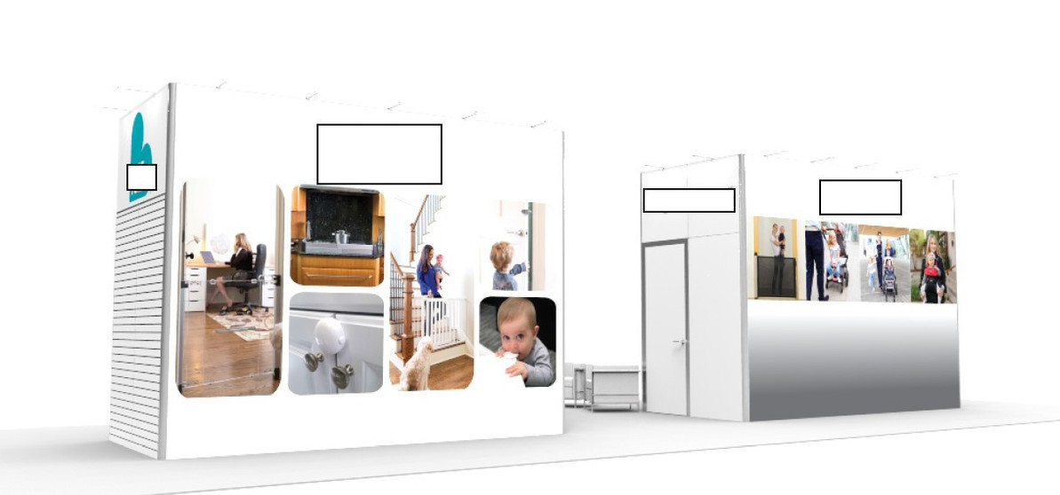 Recently Sold Used Booth! - Aluvision Rooms (2) in Great Condition with Crate