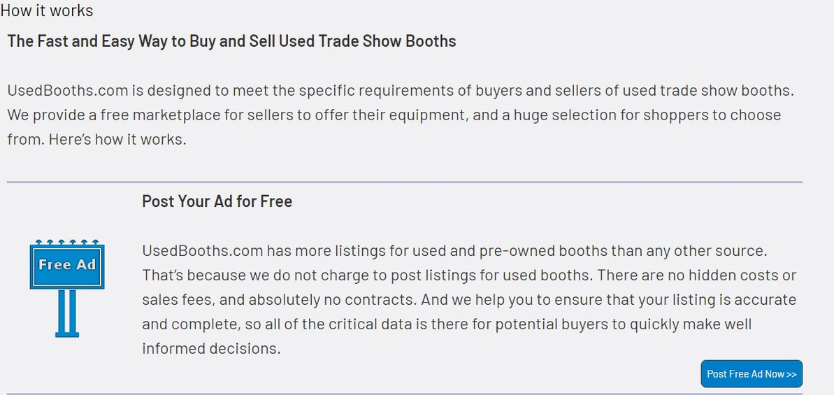 Tips for Selling Your Booth Fast on UsedBooths.com