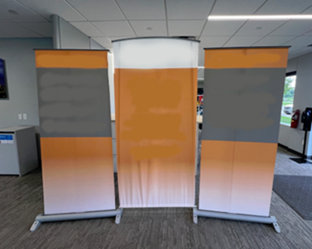 Recently Sold Used Booth! - Myriad Pop up Banner
