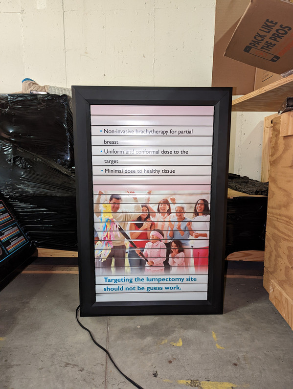 Recently Sold Used Booth! - Triangular Rotating Advertising Panel