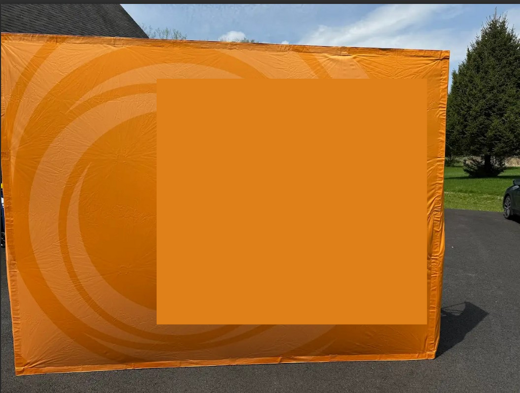 Recently Sold Used Booth! - 10x10 booth + shelf + TV Mount + two wheeled shipping cases