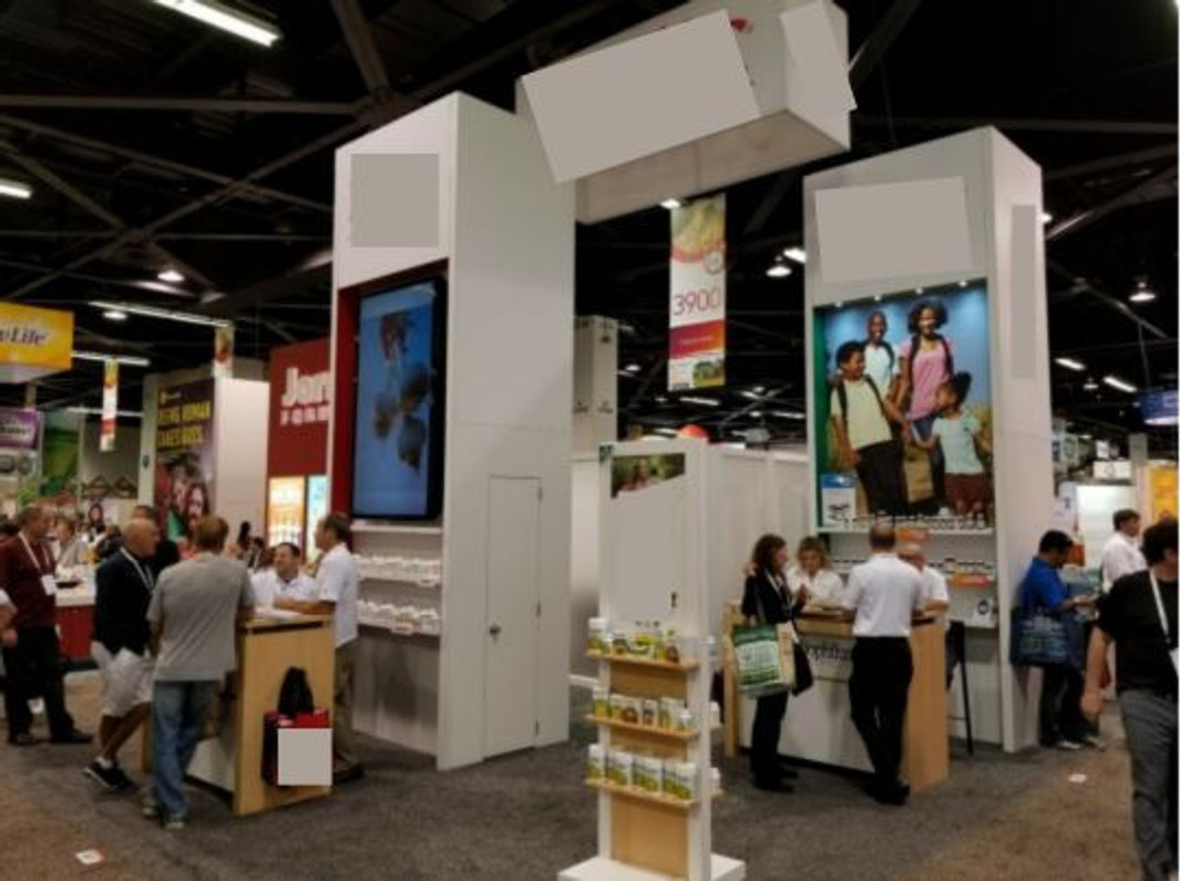 Recently Sold Used Booth! - Multi-functional 20x20/20x30 Classic Island Booth