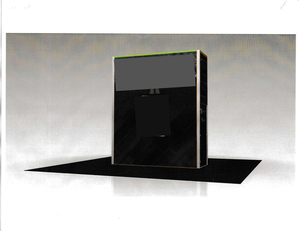 Recently Sold Used Booth! - Large booth display with door, in Fair condition