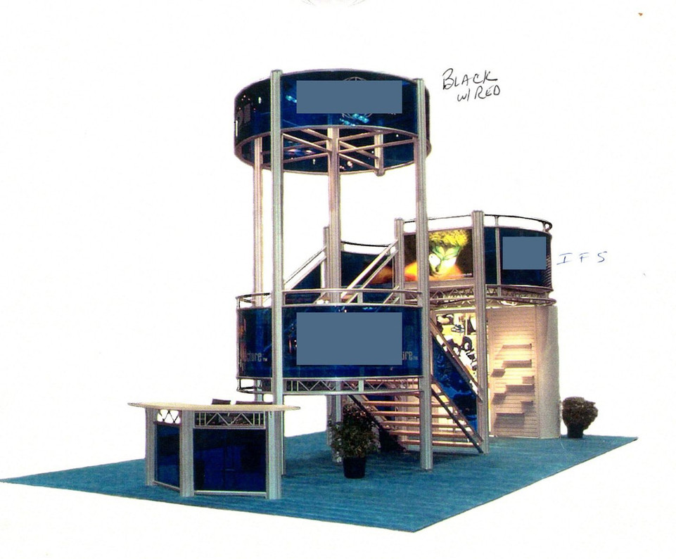Recently Sold Used Booth! - Double Deck 200 SF trade show exhibit to fit a 20x30 booth