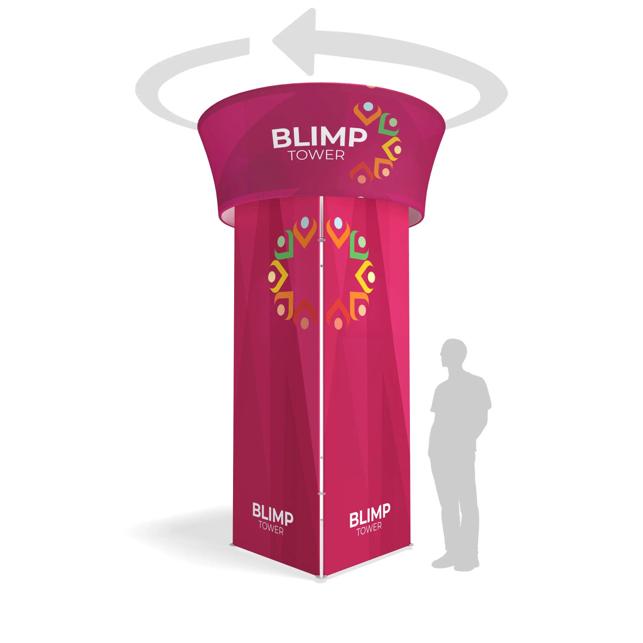 Buy a new - 15.25ft Blimp Squared Tower with Motorized Rotating