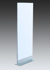 Recently Sold Used Booth! - T Mount Floor Stand Base 24" Wide | Heavy-Duty Steel Base for Rigid 1/2" Thick Signage & Poster Boards