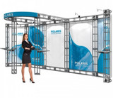 Recently Sold Used Booth! - Polaris Truss Frame - 10ft x 20ft, Back Wall Truss
