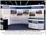 Recently Sold Used Booth! - Skyline Mirage 20' Gullwing Trade Show Booth / Display / Exhibit