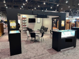 Recently Sold Used Booth! - Custom 20 x 20 or 20 x 30 Modern Booth with display cases