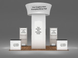 Transform Your Trade Show Presence with this Practically Brand New Blimp Squared Tower Display