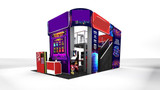 Steal the Spotlight with This Premium Double Decker Trade Show Booth—Light Up, Stand Tall, and Own the Floor!