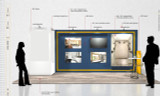 Recently Sold Used Booth! - 10′×20′ Inline Exhibit Booth – Modern Aluvision System with SEG Graphics & Storage Closet