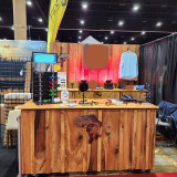 Recently Sold Used Booth! - Rustic 10 x 10 Trade Show Booth Made From Beautiful Board & Batt Poplar