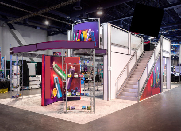 Amazing Double Decker Booth; Pristine Shape, Used Only Once!