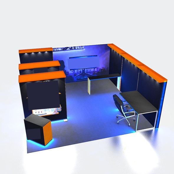 Modular Aluminum Trade Show Booth System – Reconfigurable Panels