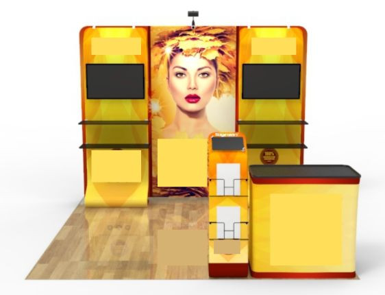 10 x 10 customizable Trade Show Booth