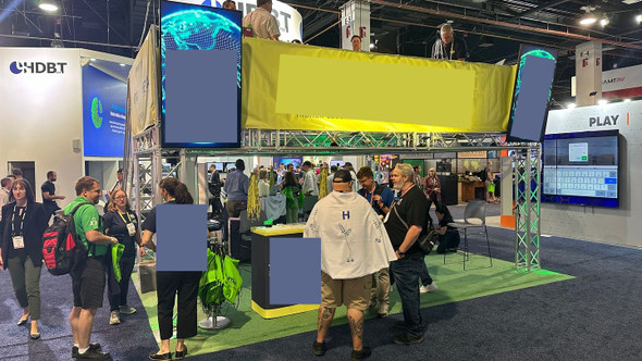 20 X 20 Two Story Truss Frame Trade Show booth