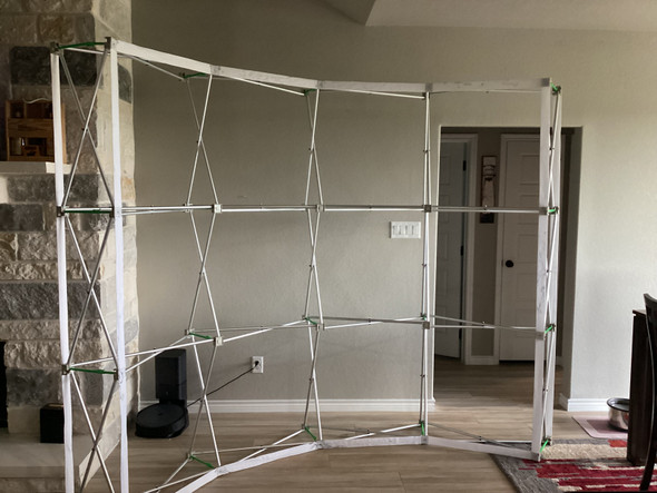 Complete booth display- with small table and carrying case