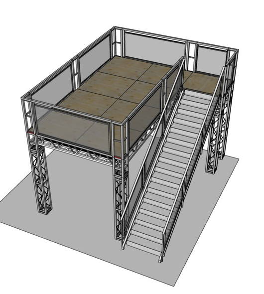 Brand New Custom Double Deck Trade show booths, Various Sizes