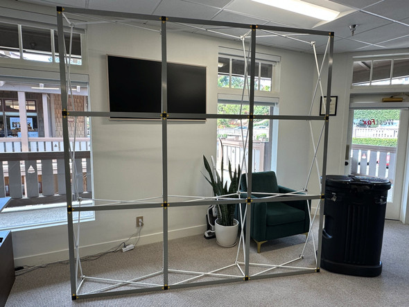 9' x 9' Portable Trade Show / Vendor Booth Display Frame – Modular