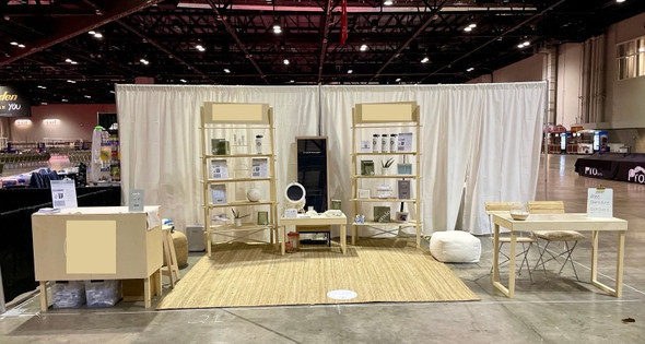 Milimetry Natural-Wood Trade Show & Retail Display Collection + Carrying Bags