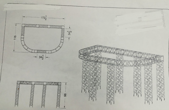 17 1/2'x 10' Modular Exhibit with Truss