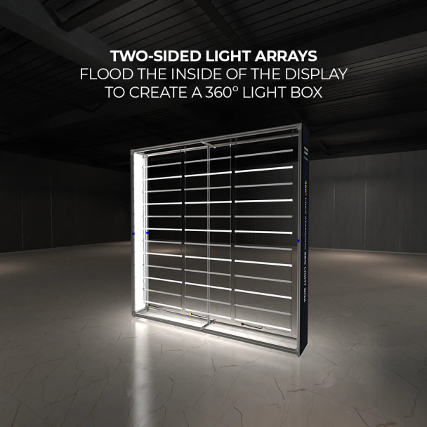 8ft WaveLite Casonara SEG LightBox, Hardware Only