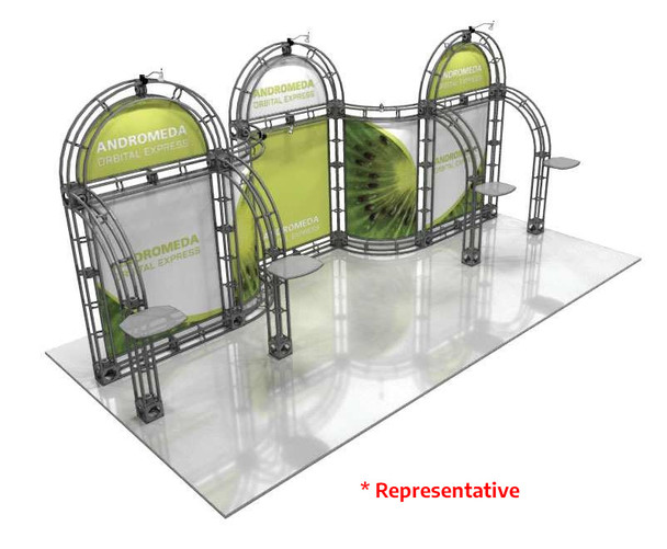 10ft x 20ft Andromeda Trade Show Truss Display