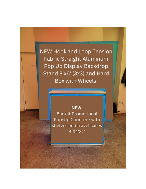 NEW Portable Popup Booth Display - 3-sets