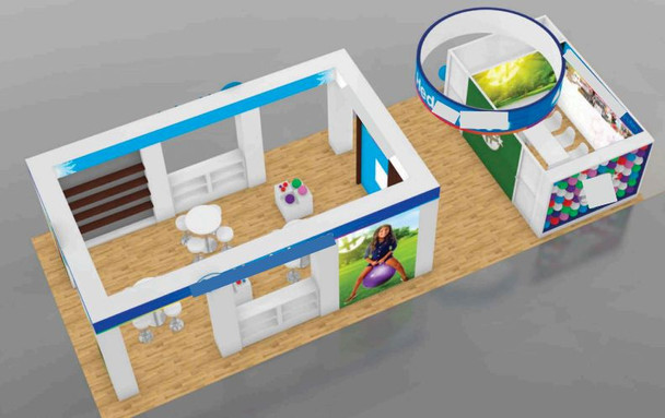 20' x 60' Trade Show Booth