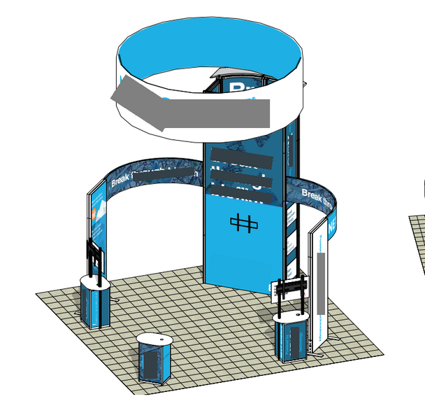 3-in-1 Tradeshow Booth to fit every Conference Need (10x10, 10x20, 20x20)