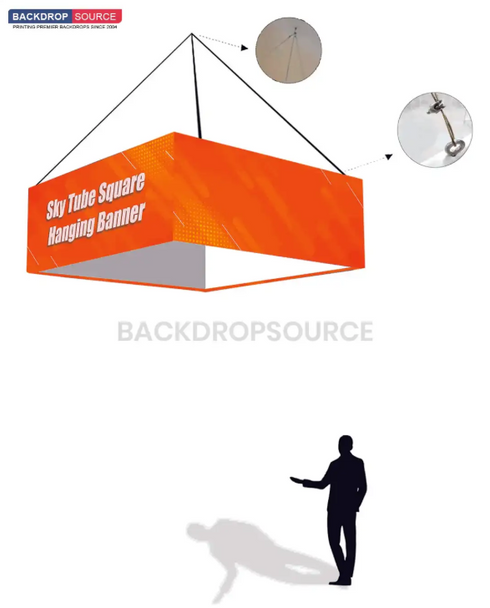 Sky Tube Square Hanging Banner