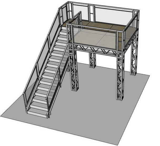 Brand New Custom Double Deck Trade show booths, Various Sizes