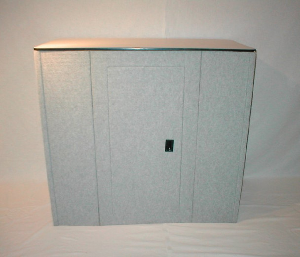 Skyline brand Grey Fabric TRADESHOW PODIUM with shipping case