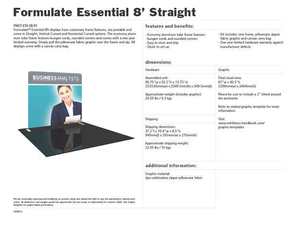 Formulate Essential 8' Straight