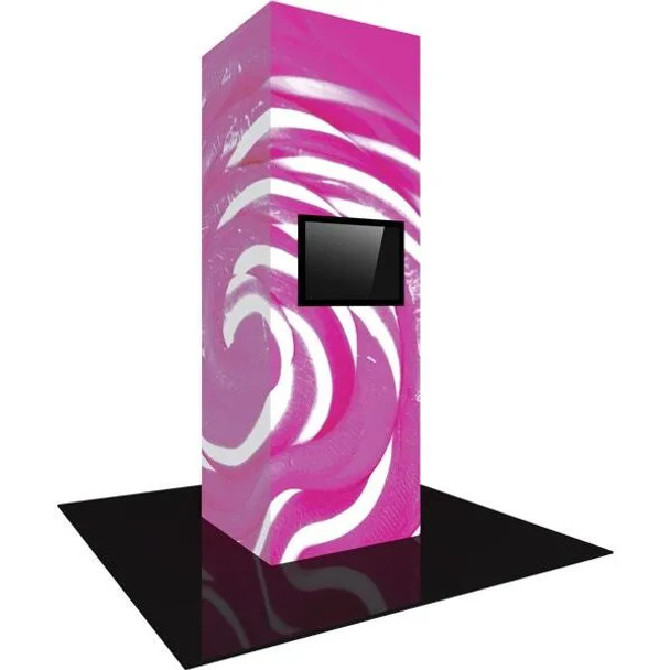 Vector Frame Modular Backlit Monitor Tower 06 (4' x 12')