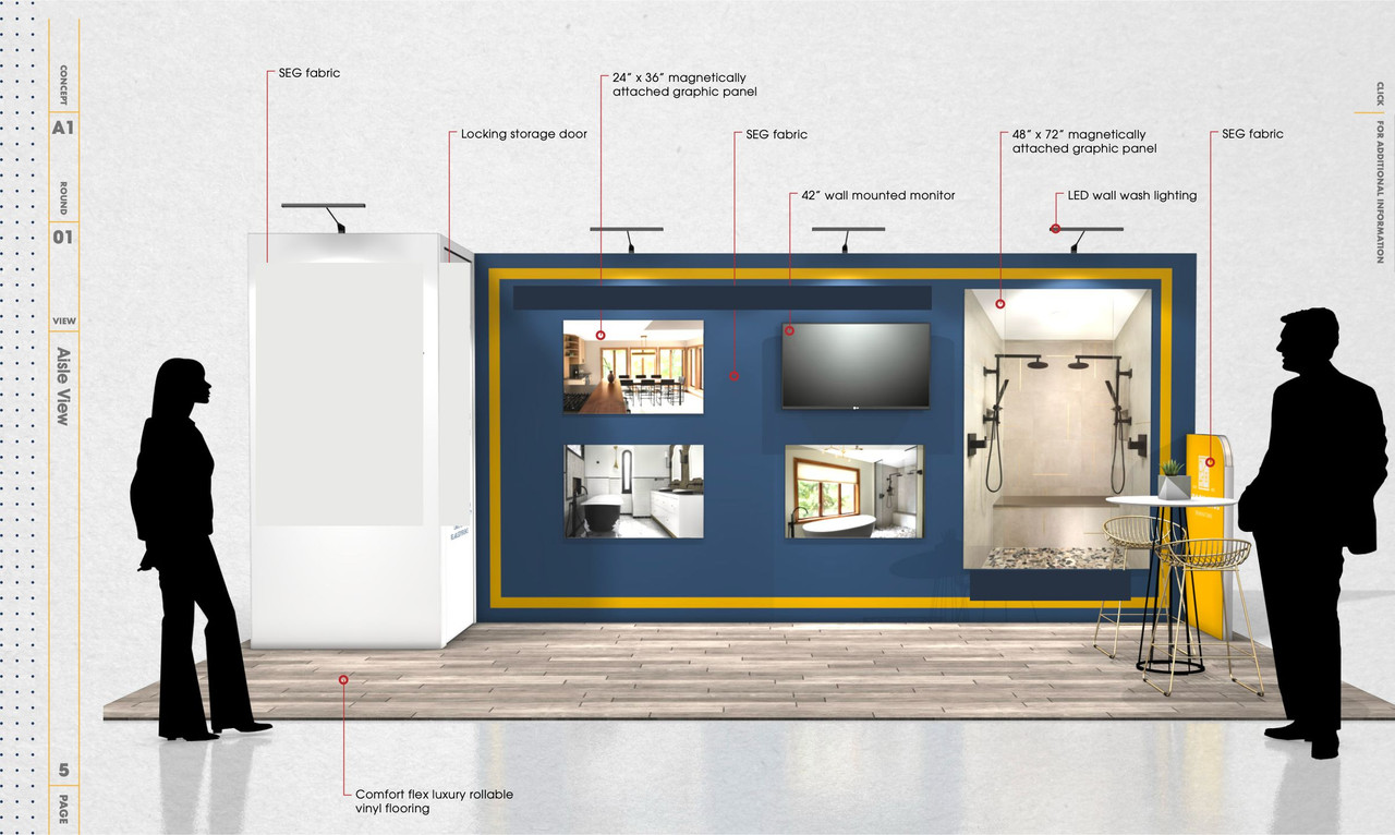 Iaee Inline Booth Recently Sold Used Booth! - 10′×20′ Inline Exhibit Booth – Modern ...